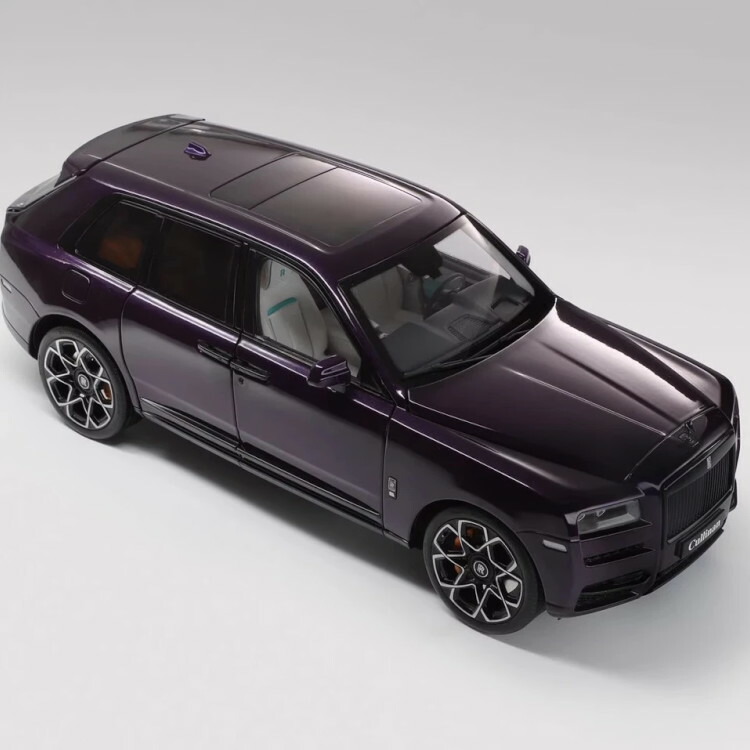ロールスロイス特注 1/18 ロールスロイス 苛性カリナン パープル 開閉Rolls-Royce 1:18 Rolls-Royce Cullinan purple