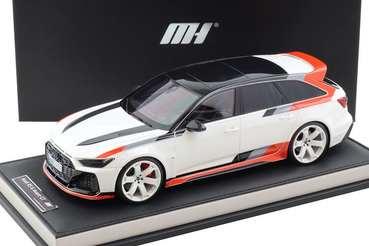 モーターヘリックス 1/18 アウディ RS6 アバント GT アルコナホワイトMOTORHELIX 1:18 Audi RS6 Avant GT Arkona White