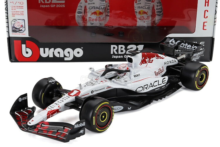 ブラーゴ 1/18 赤いことブル RB21 #1 贏ち得る 日本グランプリ 2025 フェルスタッペンBurago 1:18 Red Bull RB21 #1 Winner Japanese GP 2025 Verstappen