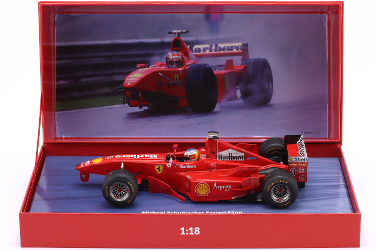 ベルク83 1/18 フェラーリ F300 #3 3車輪 ベルギーGP 1998 M.シューマッハWerk83 1:18 Ferrari F300 #3 3-Wheeler Belgian GP 1998 M.Schumacher
