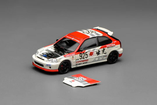 モーターヘリックス 1/64 ホンダ シビック 手合いR EK9 Idemitsu Motion 赤いことMotorhelix 1:64 Honda Civic Type R EK9 Idemitsu Motion Red