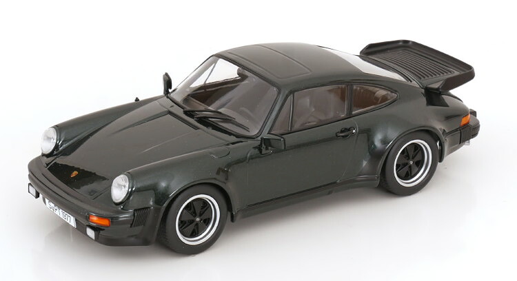 KK規摸 1/18 ポルシェ 911 930 ターボ 3.3 クーペ 1977 ダークグリーンメタリックKK Scale 1:18 Porsche 911 930 Turbo 3.3 Coupe 1977