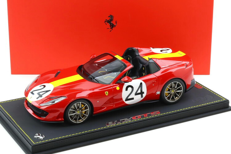 BBR 1/18 フェラーリ 812 GTS 2019 F330 P4 インスパイアード 赤いこと 黄色 #24 68台押さえるBBR 1:18 Ferrari 812 GTS 2019 Inspired by F330 P4 red yellow N24 Limited 68 pcs