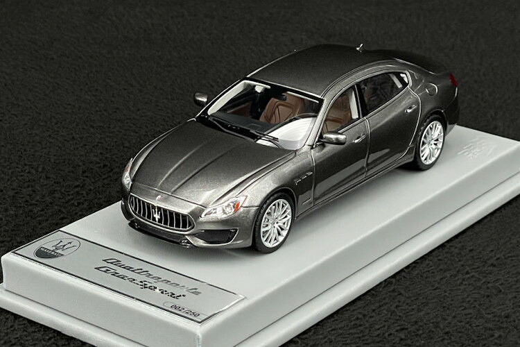 BBR 1/43 マセラティ クアトロポルテ グランスポーツ 2017 グリージョ マラテア 250台押さえるBBR 1:43 Maserati Quattroporte GranSport 2017 Grigio Maratea Limited 250 pcs