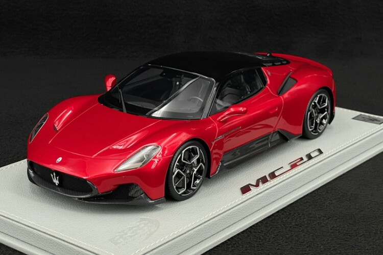 BBR 1/18 マセラティ MC20 2020 ロッソ ヴィンチェンテ グロッシーブラックBBR 1:18 Maserati MC20 2020 Rosso Vincente Glossy Black