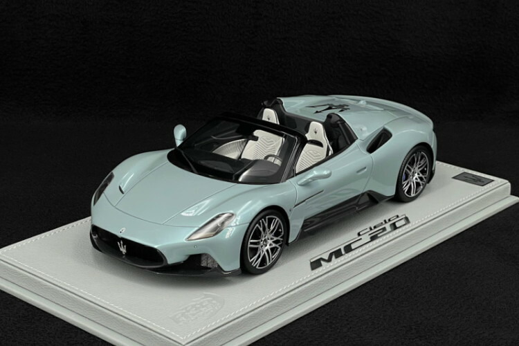 BBR 1/18 マセラティ MC20 チェロ 2020 イリデセント パーリー アクアマリーナBBR 1:18 Maserati MC20 Cielo 2020 Iridescent Pearly Aquamarina