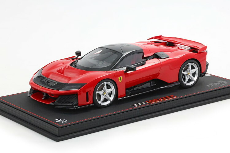 BBRひな形 1/18 フェラーリ F80 2024 しろがね色リム ロッソコルサ 赤いこと 黒いこと 500台押さえるBBR MODELS 1:18 FERRARI F80 2024 SILVER RIMS ROSSO CORSA RED BLACK LIMITED 500 pcs