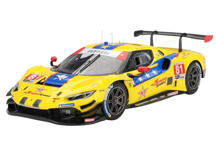 BBR 1/18 フェラーリ 296 GT3 #81 24h Daytona 2025 火竜機敏さBBR 1:18 Ferrari 296 GT3 No.81 24h Daytona 2025 Dragonspeed