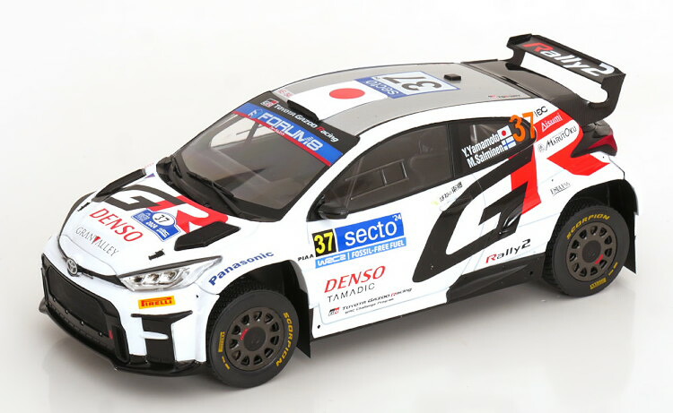 イクソ 1/18 トヨタ GR ヤリス Rally2 #37 フィンランド 2024 山本/サルミネンIXO 1:18 Toyota GR Yaris Rally2 #37 Finland 2024 Yamamoto/Salminen｜Reowide モデルカー カタログ SHOP