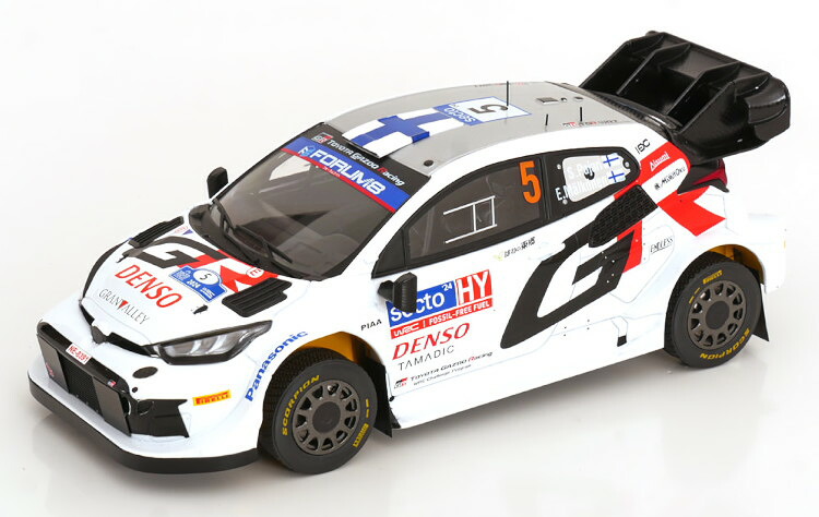 イクソ 1/18 トヨタ GR ヤリス Rally1 #5 4位 フィンランド 2024 パヤリ/マルコネンIXO 1:18 Toyota GR Yaris Rally1 #5 4th Finland 2024 Pajari/Malkonen｜Reowide モデルカー カタログ SHOP