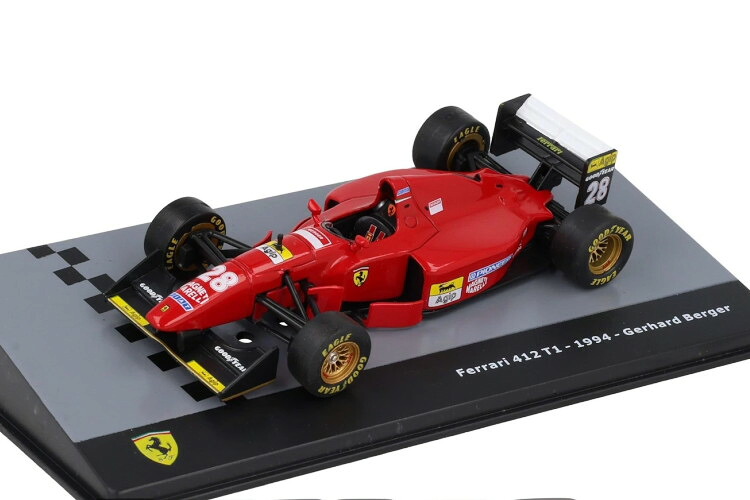 イクソ 1/43 センタウリア フォーミュラ1 フェラーリ 412 T1B #28 1994 ゲルハルト ベルガーIXO 1:43 CENTAURIA FORMULE 1 FERRARI 412 T1B #28 1994｜Reowide モデルカー カタログ SHOP