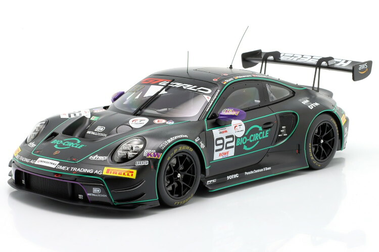 イクソ 1/18 ポルシェ 911 GT3 R #92 スパ24時間 2025 HerberthIxo 1:18 Porsche 911 GT3 R #92 24h Spa 2025 Herberth|Reowide モデルカー カタログ SHOP