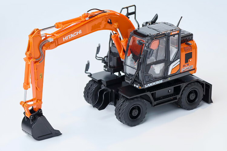 日立建機 1/50 ホイール式油圧ショベル ZX125W-7Hitachi Construction Machinery 1:50 Wheel-Type Hydraulic Excavator ZX125W-7|Reowide モデルカー カタログ SHOP
