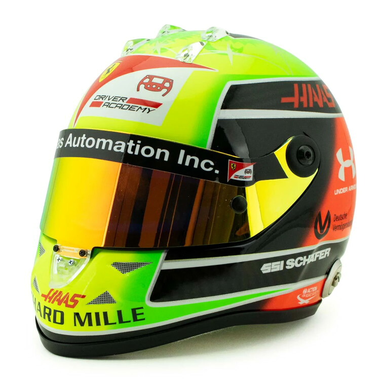 シューベルト 1/2 ミック シューマッハ ヘルメット テスト走行 アブダビ 2020Schuberth 1:2 Mick Schumacher Helmet Test Drive Abu Dhabi 2020|Reowide モデルカー カタログ SHOP