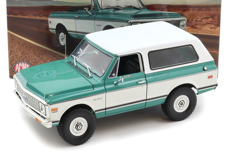 ACME 1/18 シボレー ブレイザー K/5 CST 1972 ルート66 100周年 ミディアムグリーンACME 1:18 Chevrolet Blazer K/5 CST 1972 Route 66 100th Medium Green｜Reowide モデルカー カタログ SHOP