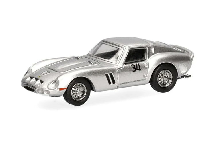 マイクロシティ 1/87 フェラーリ 250 GTO #34 1962-64 シルバーメタリックMicro City 1:87 Ferrari 250 GTO #34 1962-64 Silver Metallic｜Reowide モデルカー カタログ SHOP