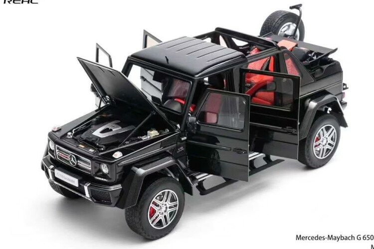 オールモストリアル 1/18 メルセデス・マイバッハ G650 G位置付け ランドーレット 2017 W463 モカブラックメタリック 開閉Almost Real 1:18 Mercedes Maybach G650 G Class Landaulet 2017 W463 Mocha Black Metallic
