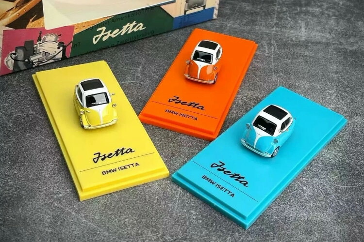 オールモストリアル 1/64 BMW イセッタ コレクションシリーズ 3セット ブルー イエロー オレンジAlmost Real 1:64 BMW Isetta Collection Series Set blue yellow orange|Reowide モデルカー カタログ SHOP