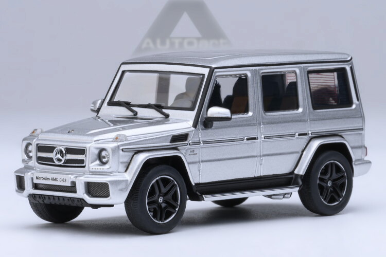 オートアート 1/64 メルセデス・ベンツ AMG G63 2017 シルバーAUTOART 1:64 Mercedes-Benz AMG G63 Year of construction 2017 silver｜Reowide モデルカー カタログ SHOP 10,626円