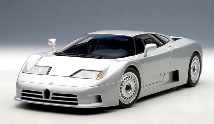 オートアート 1/18 ブガッティ EB110 GT シルバー 開閉AUTOart 1:18 Bugatti EB110 GT Silver｜Reowide モデルカー カタログ SHOP