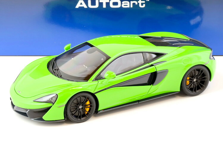 オートアート 1/18 マクラーレン 570S クーペ 2016 マンティスグリーン/ブラックホイール 開閉AUTOart 1:18 McLaren 570S Coupe 2016 Mantis green/black wheels｜Reowide モデルカー カタログ SHOP