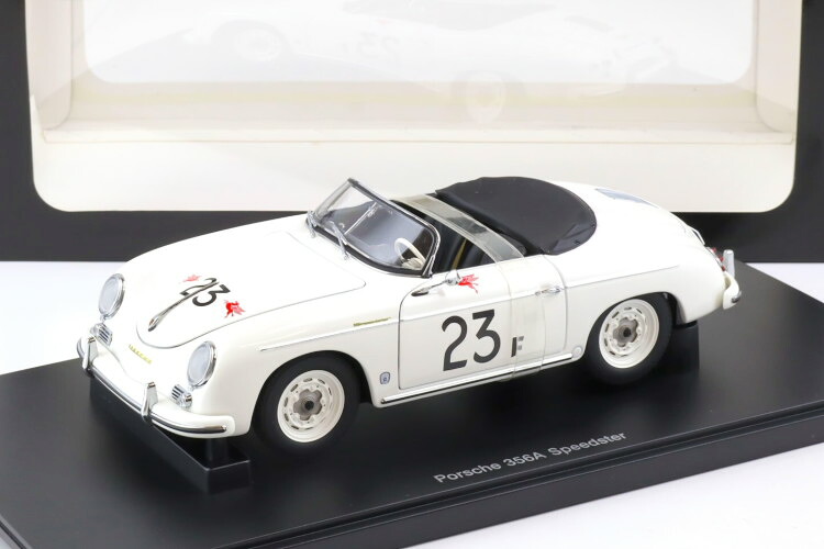 オートアート 1/18 ポルシェ 356A スピードスター #23F ホワイト #23F ジェームズ ディーン 開閉AUTOart 1:18 Porsche 356A Speedster #23F white James Dean|Reowide モデルカー カタログ SHOP
