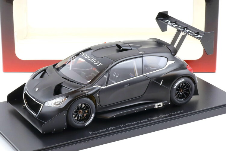 オートアート 1/18 プジョー 208 T16 パイクスピーク レースカー 2013 プレーンカラーバージョン ブラックAUTOart 1:18 Peugeot 208 T16 Pikes Peak Race Car 2013 Plain Color Version black｜Reowide モデルカー カタログ SHOP 32,370円