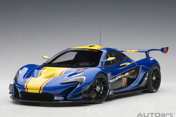 楽天市場】AUTOart 1/18 マクラーレン P1 GTR ブルー/イエロー 81542