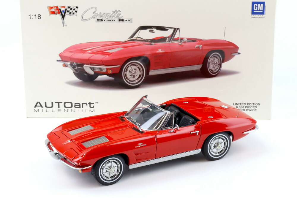 楽天市場】Ertl/Auto World 1/18 シボレー コルベット C2 クーペ