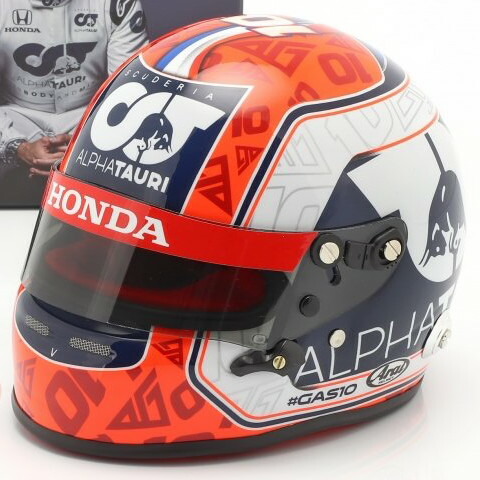 アライ 1/2 安全帽 ＃10 スクーデリア アルファ タウリ ホンダ 数式1 2020 ピエール ガスリー Arai 1:2 helmet #10 Scuderia Alpha Tauri Honda formula 1 2020 Pierre Gasly
