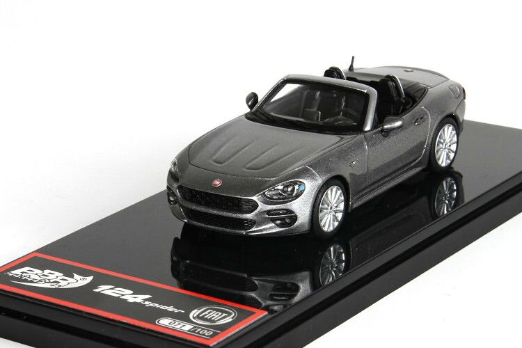 BBR 1/43 フィアット 124 スパイダー シルバーグレー 100台限定 BBR 1:43 Fiat 124 Spider Silver Grey Limited Edition 100pcs|Reowide モデルカー カタログ SHOP