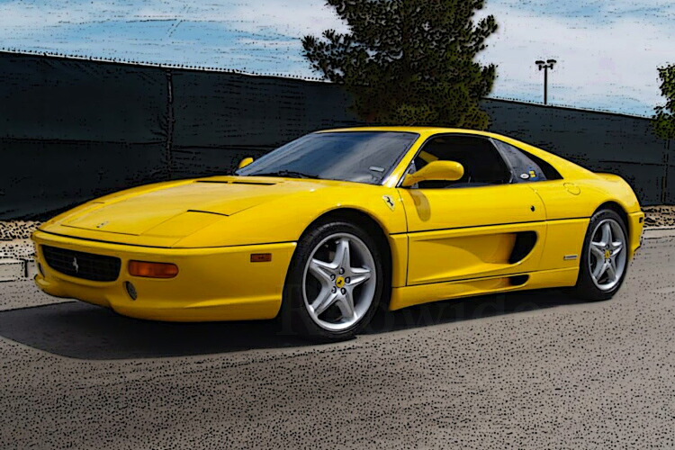 BBR 1/43 フェラーリ 355 ベルリネッタ 1994 黄色 BBR 1:43 Ferrari 355 Berlinetta 1994 Yellow