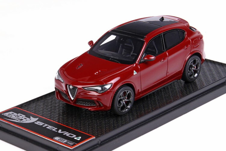 BBR 1/43 アルファロメオ ステルヴィオ Q4 クアドリフォリオ V6 ツインターボ 510hp 2021 赤いこと 100台押さえるBBR 1:43 ALFA ROMEO STELVIO Q4 QUADRIFOGLIO V6 BITURBO 510hp 2021 RED MET LIMITED 100 ITEMS