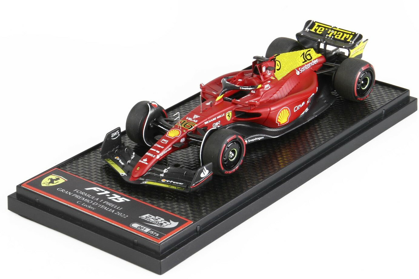 1/18 フェラーリ SF90 #16 イタリアGP2019優勝 C.ルクレール 楽天市場】Bburago 1:18 シャルル・ルクレール フェラーリ SF90