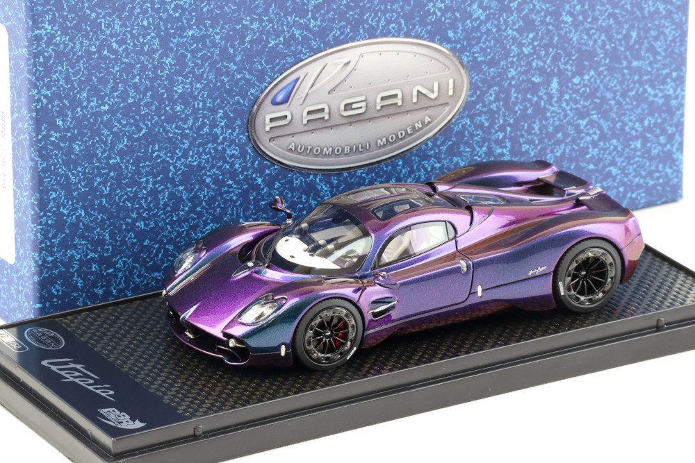 BBR 1/43 パガーニ ユートピア カメレオン ホワイト インテリア 52台限定BBR 1:43 Pagani Utopia Chameleon white interior with showcase Limited 52 pcs｜Reowide モデルカー カタログ SHOP