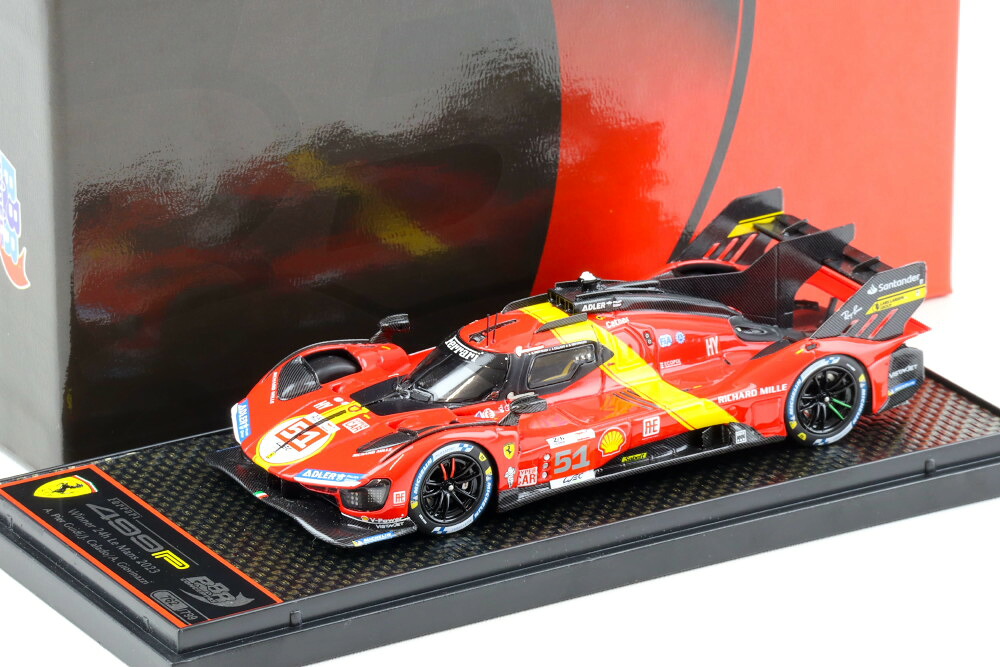 BBR 1/43 フェラーリ 499P #51 AFコルセ 優勝 ル・マン24時間レース 2023 グイディ/カラド 799台限定BBR 1:43 Ferrari 499P #51 AF Corse Winner 24h Le Mans 2023 Guidi/Calado Limited 799 pcs｜Reowide モデルカー カタログ SHOP