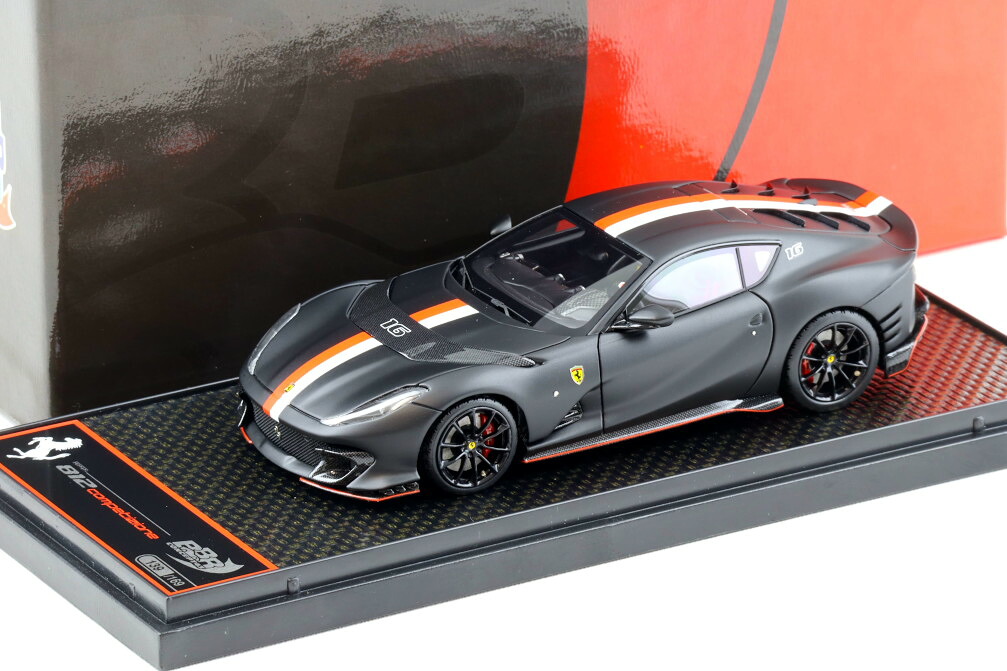BBR 1/43 フェラーリ 812 コンペティツォーネ ネロ オパコ シャルル ルクレール 169台限定 BBR 1:43 Ferrari 812 Competizione Nero Opaco Charles Leclerc Limited 169 pcs