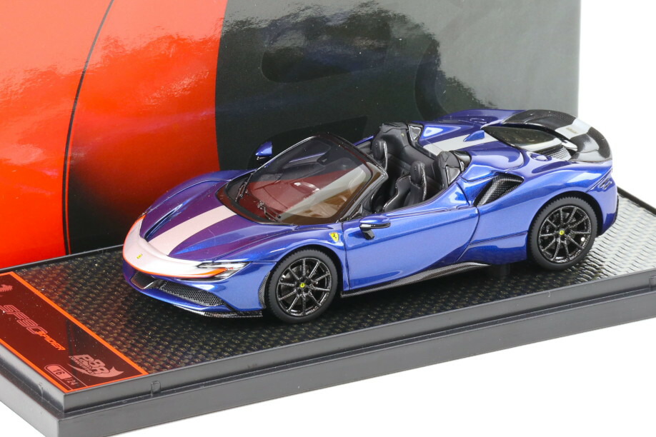 BBR 1/43 フェラーリ SF90 スパイダー パック フィオラノ ブルーエレットリコ/レッド 24台限定 BBR 1:43 Ferrari SF90 Spider Pack Fiorano Blu Elettrico/red Limited 24 pcs