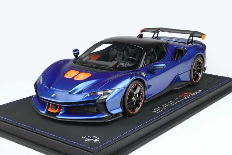 ビービーアールモデル 1/18 フェラーリ SF90 XX ストラダーレ 2024 ブルーメット/オレンジ/ブラック ショーケース付き 50台限定 BBR MODELS 1:18 FERRARI SF90 XX STRADALE 2024 BLUE MET/ORANGE/BLACK WITH SHOWCASE LIMITED 50 ITEMS 64,900円