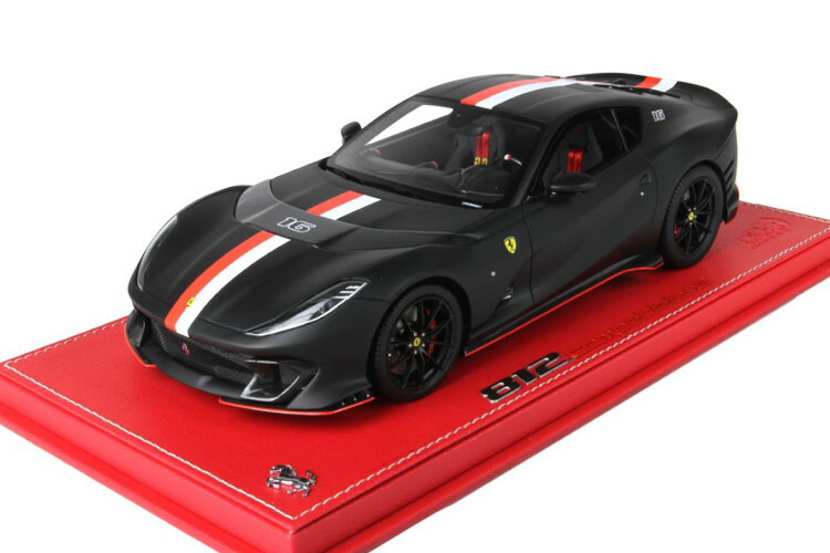 BBRモデル 1/18 フェラーリ 812 コンペティツィオーネ #16 プリンシパリティ オブ モナコ リヴァリ 2021 マットブラック ショーケース付き 226台限定 BBR MODELS 1:18 FERRARI 812 COMPETIZIONE N16 PRINCIPALITY OF MONACO LIVERY 2021 WITH SHOWCASE LIMITED 226 ITEMS 64,900円