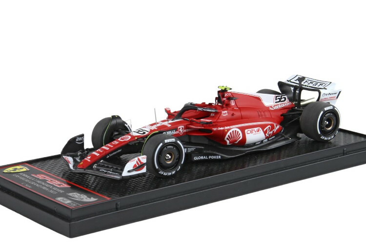 BBR 1/43 フェラーリ F1 SF-23 チーム スクーデリア フェラーリ #55 ラスベガス アメリカ グランプリ 2023 カルロス サインツ 109台限定 BBR 1:43 FERRARI F1 SF-23 TEAM SCUDERIA FERRARI N55 LAS VEGAS USA GP 2023 CARLOS SAINZ LIMITED 109 ITEMS