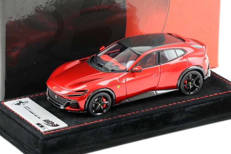BBR 1/43 フェラーリ プロサングエ 2023 F1 2007 レッドグロス/カーボンルーフ 35台限定 BBR 1:43 Ferrari Purosangue 2023 F1 2007 red gloss/Carbon roof Limited 35 pcs