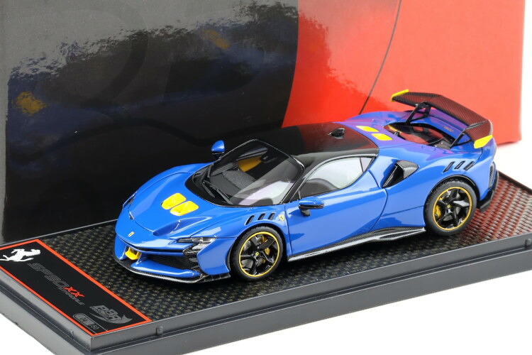 BBR 1/43 フェラーリ SF90 XX ストラダーレ 2024 ディノブルー ブルーメタリック/ブラック/イエロー 50台限定BBR 1:43 FERRARI SF90 XX STRADALE 2024 DINO BLUE BLUE METTALIC/BLACK/YELLOW LIMITED 50 ITEMS｜Reowide モデルカー カタログ SHOP
