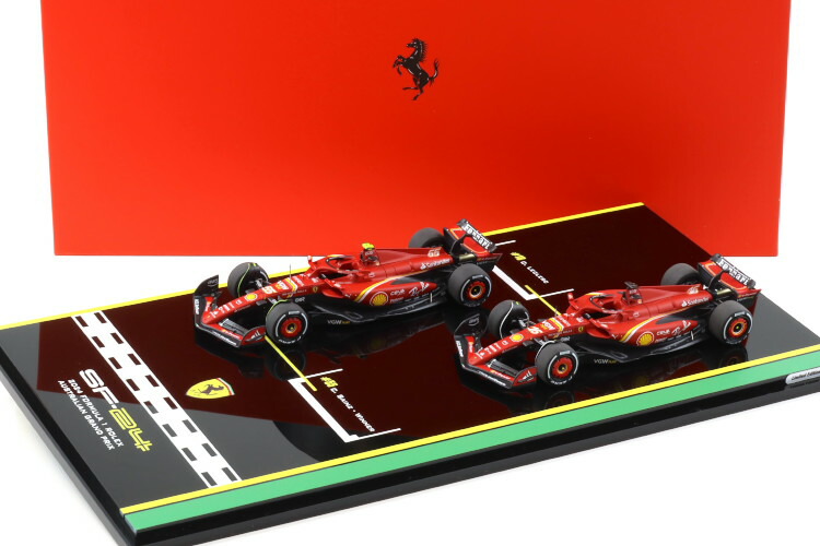 BBR 1/43 フェラーリ 空想科学小説-24 オーストラリア連邦 グランプリ 2024 特別書き割り ルクレール/サインツ 100台押さえるBBR 1:43 Ferrari 空想科学小説-24 Australian GP 2024 Special Set Leclerc/Sainz Limited 100 pcs