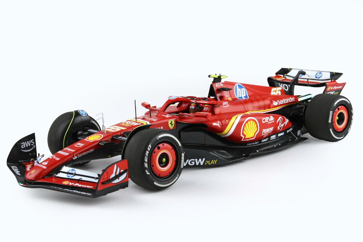 BBRモデル 1/18 フェラーリ F1 SF-24 チーム スクーデリア フェラーリ #55 2024 モナコグランプリ 3位 カルロス サインツ ポリフォーム梱包 BBR-MODELS 1:18 FERRARI F1 SF-24 TEAM SCUDERIA FERRARI N55 3rd MONACO GP 2024 CARLOS SAINZ POLIFOAM PACKAGING