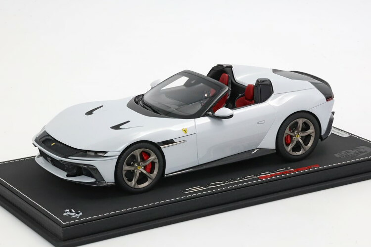 BBR青写真 1/18 フェラーリ 12チリンドリ V12 830cv 細蟹 明けっ広げ 2024 ビアンコアルティコ ホワイトメタリック 40台制限事項BBR-MODELS 1:18 FERRARI 12CILINDRI V12 830cv SPIDER OPEN 2024 BIANCO ARTICO WHITE METALLIC