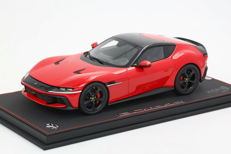 BBRモデル 1/18 フェラーリ 12チリンドリ V12 830cv パノラミックルーフ 2024 マットブラックリム ロッソコルサ レッド ショーケース付 48台限定 BBR-MODELS 1:18 FERRARI 12CILINDRI V12 830cv PANORAMIC ROOF 2024 MATT BLACK RIMS ROSSO CORSA RED WITH SHOWCASE