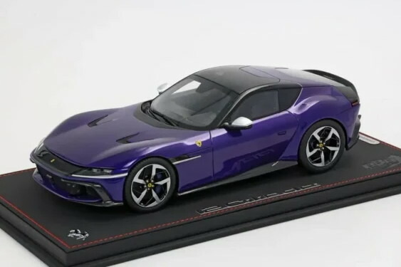BBR青写真 1/18 フェラーリ 12チリンドリ V12 830cv パノラミックルーフ 2024 ビオラ アル フメイド パープル 48台制限事項BBR-MODELS 1:18 FERRARI 12CILINDRI V12 830cv PANORAMIC ROOF 2024 VIOLA AL HUMAID PURPLE