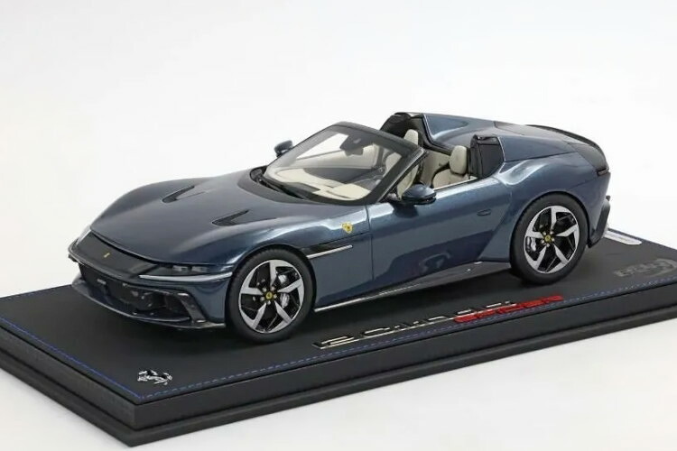BBR青写真 1/18 フェラーリ 12シリンドリ V12 830cv 細蟹 明けっ広げ 2024 青色 永遠の都 ブルーメタリック 48台制限事項BBR-MODELS 1:18 FERRARI 12CILINDRI V12 830cv SPIDER OPEN 2024 BLU ROMA BLUE METALLIC LIMITED 48 pcs