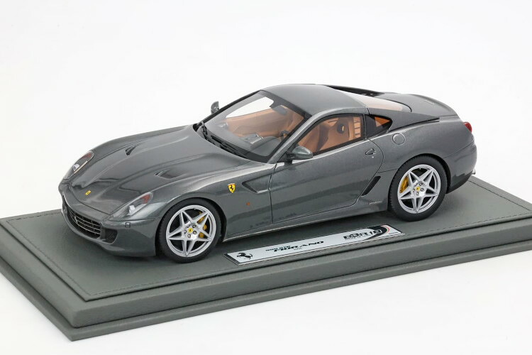 BBR 1/18 フェラーリ 599 GTB フィオラノ 2006 マニュアルギアボックス カンビオマヌアーレ グリジオシルバーストーン グレーメタリック 72台押さえるBBR 1:18 FERRARI 599 GTB FIORANO 2006 MANUAL GEAR BOX CAMBIO MANUALE